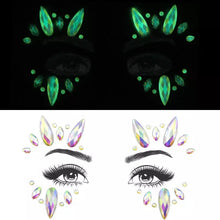 Load image into Gallery viewer, Glow in the dark face crystals