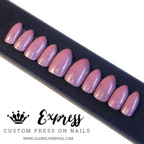 Express Nails - Mauve Ombré glitter