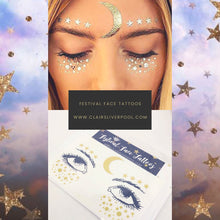 Load image into Gallery viewer, Gold Boho Face Tattoos